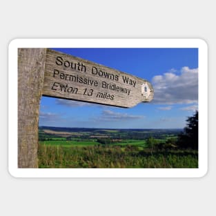 South Downs Beacon Hill Hampshire England Sticker